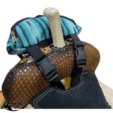 178168 Showman ® Southwest Print Insulated Nylon Saddle Pouch Pouches Sacks Horn Bags