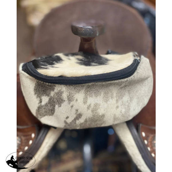 178187E - Hair On Cowhide Saddle Pouch Accessories
