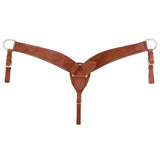 New! Royal King Floral Carved Breastcollar - Country Scene Saddlery and Pet Supplies