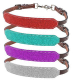 Showman ® Glitter overlay leather wither strap - Country Scene Saddlery and Pet Supplies