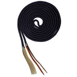 New! Showman 23' Nylon braided Mecate Reins with Horse Hair Tassel - Country Scene Saddlery and Pet Supplies