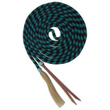 New! Showman 23' Nylon braided Mecate Reins with Horse Hair Tassel - Country Scene Saddlery and Pet Supplies