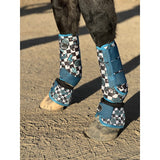New! 2 Pack Turquoise Glass Sports Boots - Country Scene Saddlery and Pet Supplies