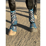 New! 2 Pack Turquoise Glass Sports Boots - Country Scene Saddlery and Pet Supplies