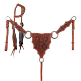 New! Showman Sunflower Ridge One Ear Headstall and Breastcollar Set - Country Scene Saddlery and Pet Supplies