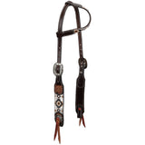 New! Showman Aztec Sunstone One Ear Headstall and Breastcollar Set - Country Scene Saddlery and Pet Supplies