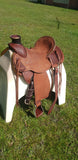 New! Showman Signature Series Roughout Wade Roper Saddle - 15, 16, 17 Inch - Country Scene Saddlery and Pet Supplies