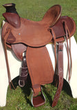 New! Showman Signature Series Roughout Wade Roper Saddle - 15, 16, 17 Inch - Country Scene Saddlery and Pet Supplies