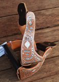 CSS Rose Engraved Stirrup Irons. - Country Scene Saddlery and Pet Supplies