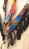 NEW! Showman ® Galaxy print browband. - Country Scene Saddlery and Pet Supplies