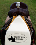 15", 16" Showman™ Argentina Cow Leather Barrel Style Saddle. - Country Scene Saddlery and Pet Supplies