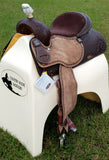 15", 16" Showman™ Argentina Cow Leather Barrel Style Saddle. - Country Scene Saddlery and Pet Supplies