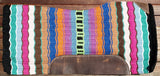 Showman® 34" x 36" x 3/4" Multi colored memory felt bottom saddle pad. - Country Scene Saddlery and Pet Supplies
