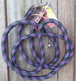 Showman ® 8ft braided nylon barrel reins with scissor snap end - Country Scene Saddlery and Pet Supplies