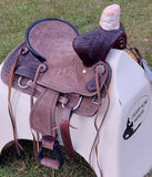 12", 13" Double T Youth hard seat bear trap style saddle. - Country Scene Saddlery and Pet Supplies