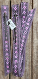 CSS Purple Diamond Latigo Set. - Country Scene Saddlery and Pet Supplies