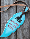 Hand Painted Tie On Feather - Country Scene Saddlery and Pet Supplies