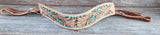 Showman ® Floral tooled leather tripping collar - Country Scene Saddlery and Pet Supplies