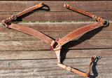 Showman ® Dark Brown Leather Breastcollar. - Country Scene Saddlery and Pet Supplies