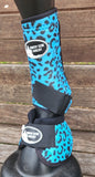 CSS Turquoise Cheetah boots. - Country Scene Saddlery and Pet Supplies