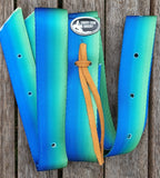 CSS Green Fade Latigo Set. - Country Scene Saddlery and Pet Supplies