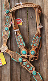 Showman ® Beaded headstall and breast collar set. ~ - Country Scene Saddlery and Pet Supplies