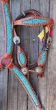 Showman ® Filigree Headstall and Breast Collar Set. - Country Scene Saddlery and Pet Supplies