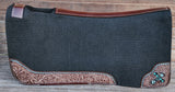 Showman ® 31" X 32" x 1" felt pad with beaded cross inlay. - Country Scene Saddlery and Pet Supplies