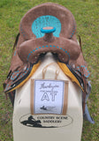 14", 15", 16" Double T Roughout Barrel Style Saddle Set. - Country Scene Saddlery and Pet Supplies
