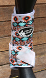 CSS Turquoise and Orange Tribal Boots - Country Scene Saddlery and Pet Supplies