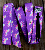 CSS Purple Unicorn Latigo Set. - Country Scene Saddlery and Pet Supplies