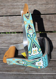 Showman ® Navajo Arrow print stirrup. - Country Scene Saddlery and Pet Supplies