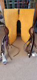 Double S 2 Tone Combination Ranch Saddle, Cutter. 6.5 inch wide - Country Scene Saddlery and Pet Supplies
