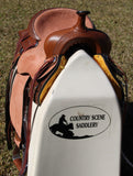 Double S 2 Tone Combination Ranch Saddle, Cutter. 6.5 inch wide - Country Scene Saddlery and Pet Supplies