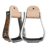 New! Showman Frontier Faith Aluminum Stirrups - Country Scene Saddlery and Pet Supplies
