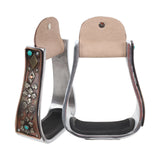 New! Showman Bronze Gambler Aluminum Stirrup - Country Scene Saddlery and Pet Supplies