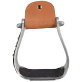 New! Showman Canyon Bloom Aluminum Stirrups - Country Scene Saddlery and Pet Supplies