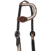 New! Showman Cowhide One Ear Headstall