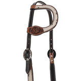 New! Showman Cowhide One Ear Headstall