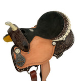 New! Double T Jackpot Barrel Style Saddle Set - 15 Inch