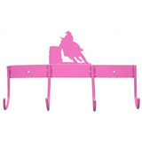 244281-3 4 Hook tack rack with barrel horse design. - Country Scene Saddlery and Pet Supplies
