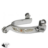 257760 Showman ® stainless steel spur with leaf overlay. - Country Scene Saddlery and Pet Supplies