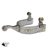 257761 Showman ® stainless steel spur with leaf overlay - Country Scene Saddlery and Pet Supplies