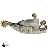 258582 Showman™ stainless steel spur with 1" band and 2.25" shank. - Country Scene Saddlery and Pet Supplies