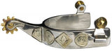 258582 Showman™ stainless steel spur with 1" band and 2.25" shank. - Country Scene Saddlery and Pet Supplies