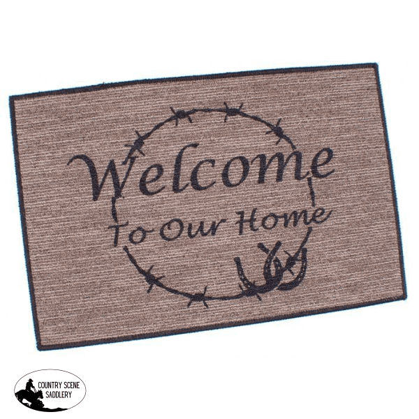 New! 27 X 18 Welcome To Our Home Floor Mat. Posted.*