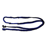Showman braided nylon barrel reins with easy grip knots - Country Scene Saddlery and Pet Supplies