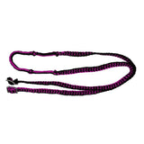 Showman braided nylon barrel reins with easy grip knots - Country Scene Saddlery and Pet Supplies