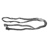 Showman braided nylon barrel reins with easy grip knots - Country Scene Saddlery and Pet Supplies