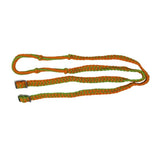 Showman braided nylon barrel reins with easy grip knots - Country Scene Saddlery and Pet Supplies
